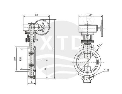 对夹式金属硬密封蝶阀型号规格 对夹式金属硬密封蝶阀型号规格